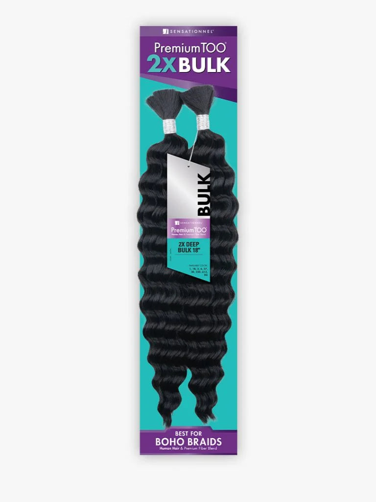 Sensationnel PremiumTOO 2X Bulk Braiding Hair - Deep Bulk 18in