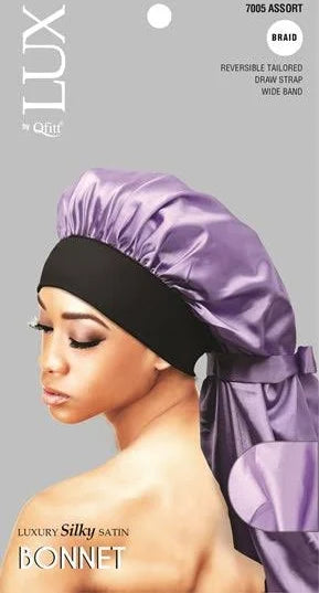 Lux by Qfitt Silky Satin Braid Bonnet