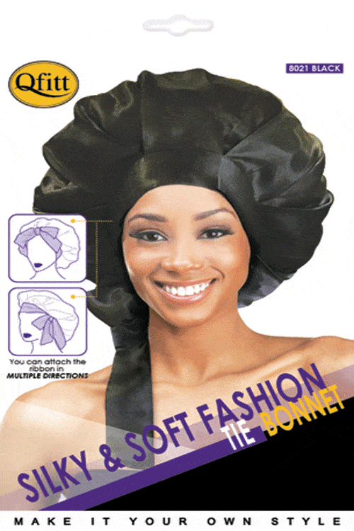QFitt Silky & Soft Fashion Tie Bonnet