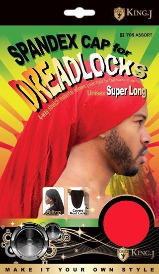 King J. Dreadlocks Super Long Spandex Cap