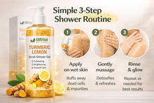 Load image into Gallery viewer, AMVital Turmeric Lemon Scrub Shower Gel
