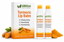 Load image into Gallery viewer, AMVital Turmeric Lip Balm 2-Pack
