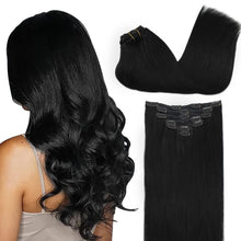 Load image into Gallery viewer, VIP Clip Extensions / Silky Straight 18" (140 g) - ClipeX System

