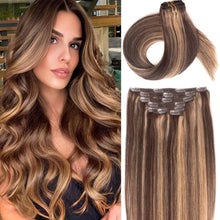 Load image into Gallery viewer, VIP Clip Extensions / Silky Straight 24" (170 g) - ClipeX System
