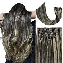 Load image into Gallery viewer, VIP Clip Extensions / Silky Straight 24" (170 g) - ClipeX System

