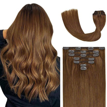 Load image into Gallery viewer, VIP Clip Extensions / Silky Straight 24" (170 g) - ClipeX System
