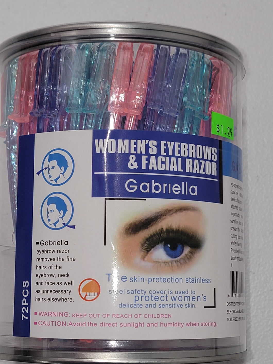 Gabriella Single Eyebrow Razor (1 pc)