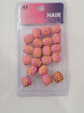 Load image into Gallery viewer, Ana Beauty Wood Hair Beads - Barrel Type w/Lines
