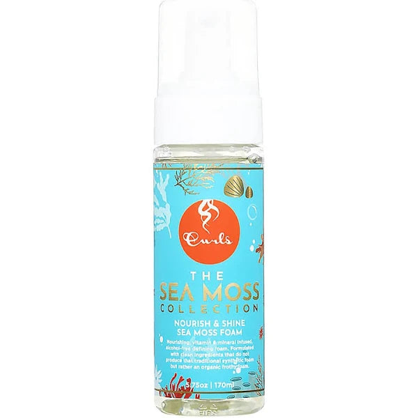 Curls Nourish and Shine Sea Moss Foam - Blueberry