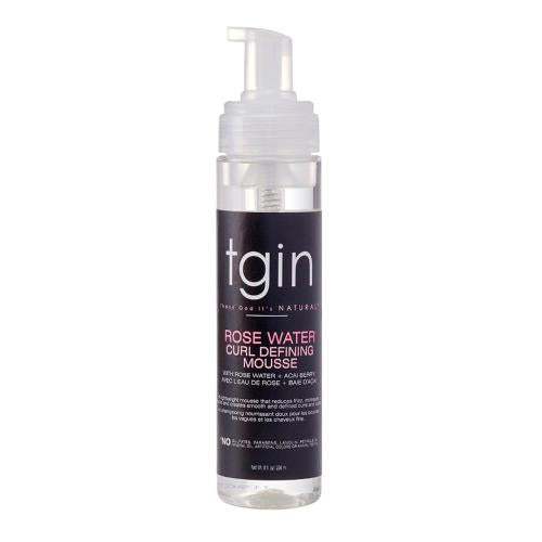 TGIN Rose Water Curl Defining Mousse, 8 oz