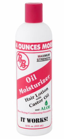 Bronner & Bros Oil Moisturizer Hair Lotion with Castor Oil and Aloe Maximum strength