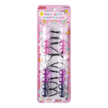 Load image into Gallery viewer, Joy Twin Bead Ponytailers, 10ct
