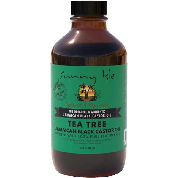 Sunny Isle Jamaican Black Castor Oil with Tea Tree Oil