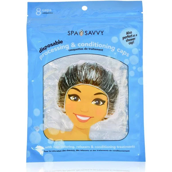 SpaSavvy Processing & Conditioning Caps, 8pk