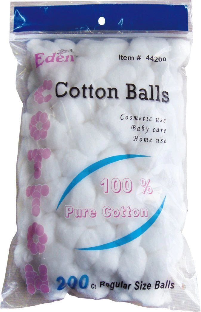 Eden Regular Cotton Balls, 200 pc