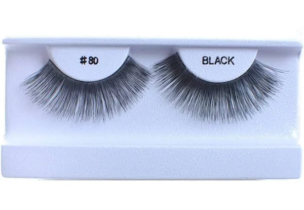 Blue Case Human Hair Eyelash - #80