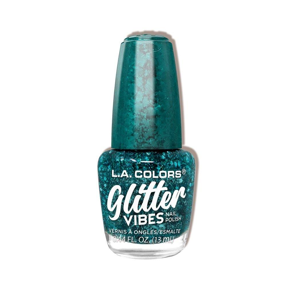 L.A. Colors Glitter Vibes Nail Polish, 1pc
